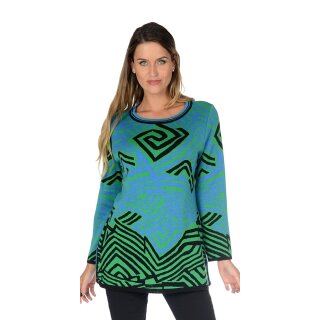 Pullover Jacquard Galonstreifen Karin Glasmacher