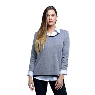 Pullover Doubleface-Optik, Langarm Karin Glasmacher